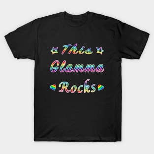 This Glamma Rocks Matriarch Hottie Funny Gift. T-Shirt